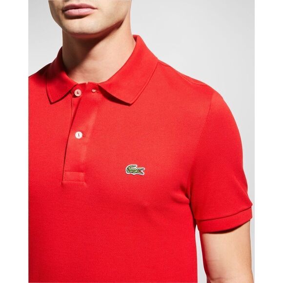 ✨Lacoste Men's Signature Polo Red Sz Large Shirt✨ - Picture 4 of 10